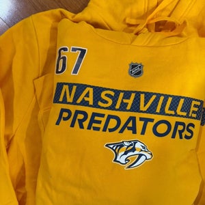 Alexander Campbell 67 Nashville Predators Fanatics Authentic Pro Hoodie Player L