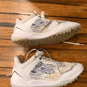 White/Purple Men's Size M 9.0 (W 10.0) Adult Boombah Shoes (Used)