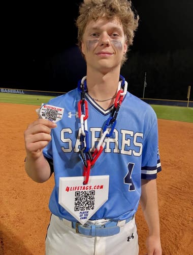 Baseball Hype Chain – Player of the Game Award – Custom Dugout Celebration Chain (New)