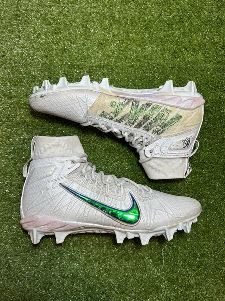 Size 11.5 Nike Alpha Huarache 7 Elite LAX LE Lacrosse Cleats White RARE