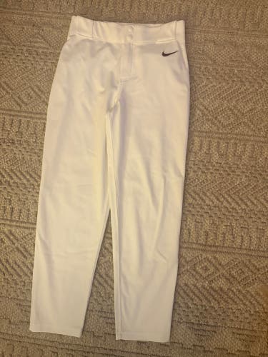 White Men's Large Youth Nike Game Pants (Used)