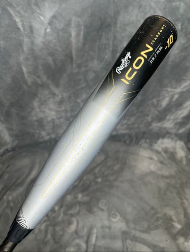 2023 Rawlings Icon Composite Bat USABat Certified (-10) Composite 21 oz 31" (Used)
