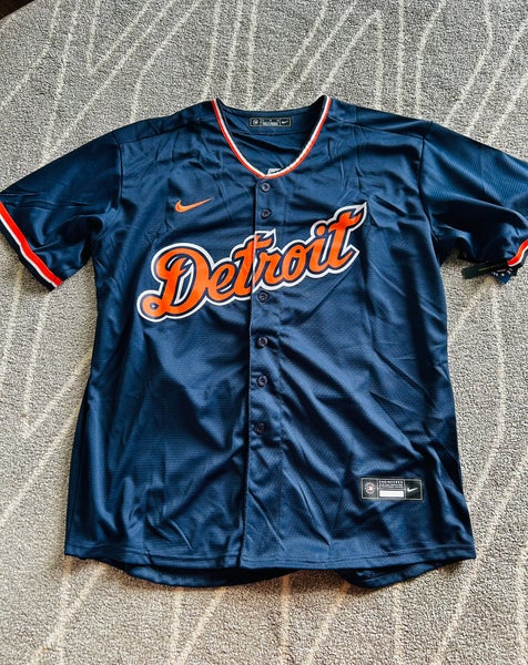 Detroit Tigers VERLANDER #35 Mens Large Navy Jersey (New) 2026