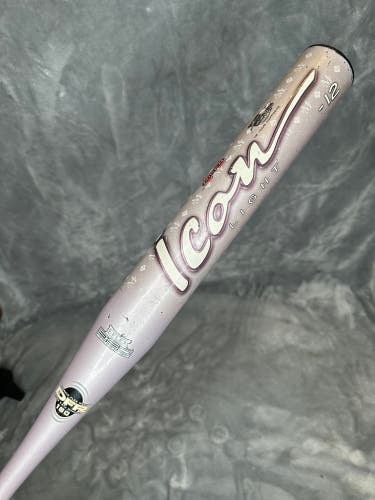 Purple Miken Icon Bat (-12) 19 oz 31" (Used)
