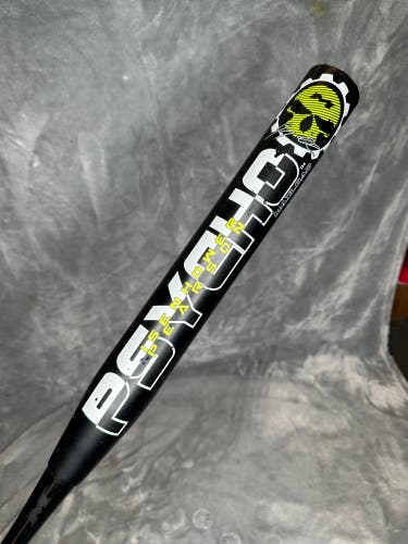 Black 2017 Miken Psycho Composite Bat Composite 26 oz 34" (Used)