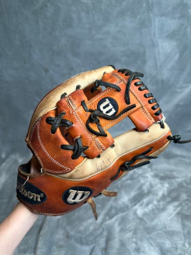 Orange Wilson A2K RH Infield Baseball Glove 11.75" (Used)
