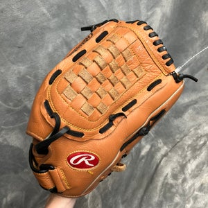 Brown Adult Rawlings Select Series RH Pitcher's Baseball Glove 13" (Used)