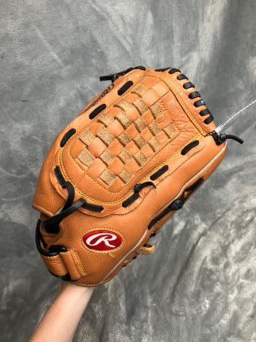 Brown Adult Rawlings Select Series RH Pitcher's Baseball Glove 13" (Used)
