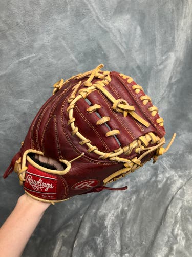 Brown Rawlings Sandlot RH Catcher's Baseball Glove 33" (Used)