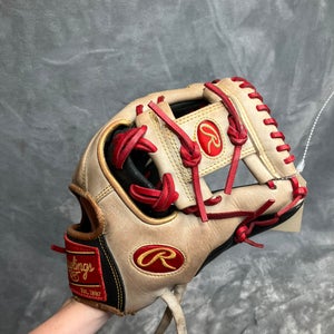 White Rawlings Encore RH Infield Baseball Glove 11.5" (Used)