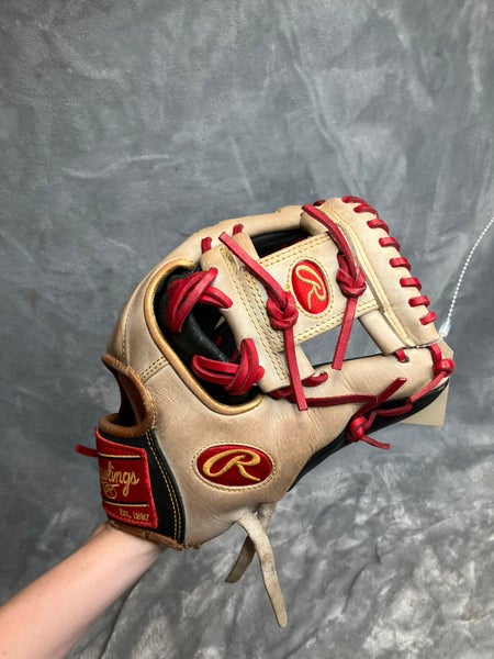 White Rawlings Encore RH Infield Baseball Glove 11.5" (Used)