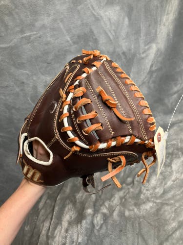 Brown Marucci Krewe RH Catcher's Baseball Glove 32" (Used)