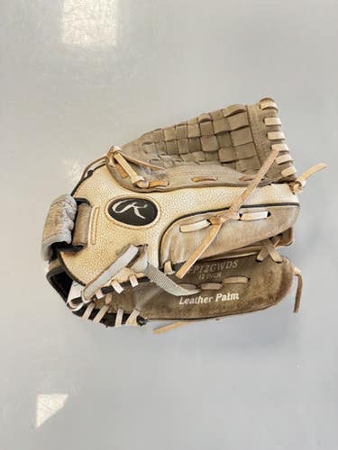 Used Rawlings FASTPITCH BB/SB Glove RH Throw Grey 12" 11860-S000305591