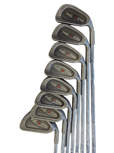 Used Ping EYE 2 RED DOT Mens Iron Set RH 3I-PW 11850-S000023668