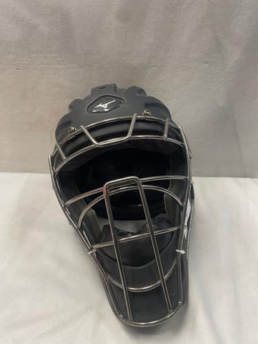 Used Mizuno SAMURAI Catchers Helmet w/Mask Black One Size 11490-S000269993