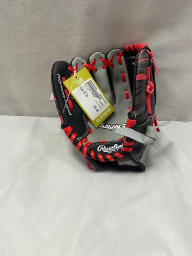 Used Rawlings SAVAGE BB/SB Glove LH Throw Black 10" 11490-S000269979