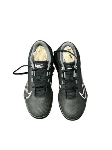 Used Nike W HYPERDIAMOND 4 PRO MCS BB/SB Cleats Black Youth 07.5 10743-C000480985