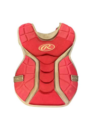 Used Rawlings CHEST PROTECTOR Catchers Chest Protector Red Youth 10743-C000480955