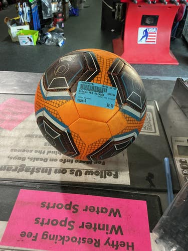 Used Wilson HEX STINGER All Size Soccer Ball Orange 4 10743-C000480911