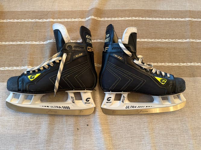 Black Graf Ultra G35 Hockey Skates Regular Width 7.5 (Used)