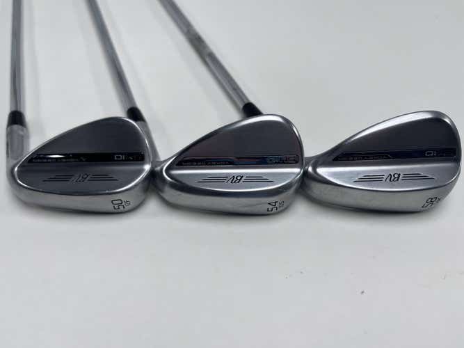 Titleist Vokey SM10 Tour Chrome Wedge Set 50* 12 54* 10 58* 14 Vokey Steel RH