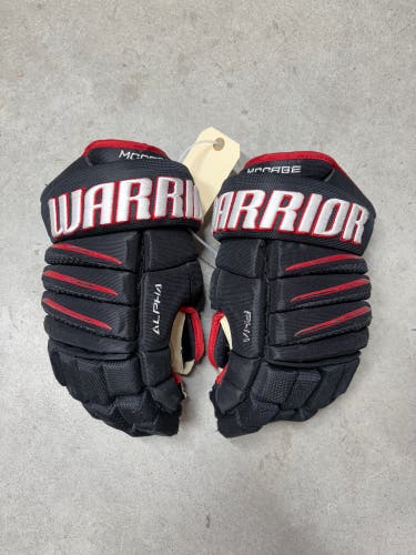 13” Warrior ALPHA Pro Gloves Pro Stock NHL (Like New)