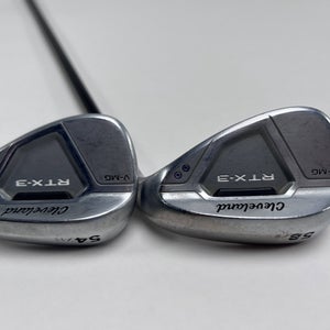 Cleveland RTX 3 Tour Satin Wedge Set 54* 11 58* 9 Wedge Graphite Mens RH