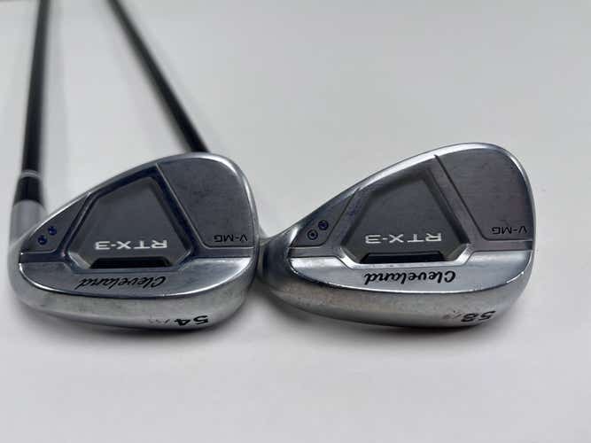 Cleveland RTX 3 Tour Satin Wedge Set 54* 11 58* 9 Wedge Graphite Mens RH