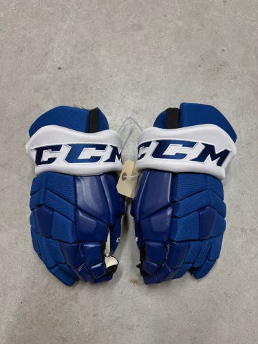 14” CCM Pro HG42 Hockey Gloves Toronto Maple Leafs Pro Stock (New) NHL
