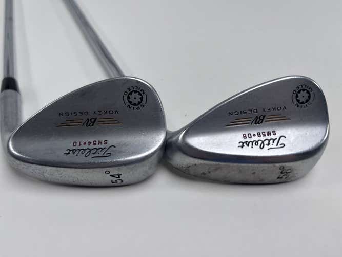 Titleist Vokey Spin Milled CC Chrome Wedge Set 54* 10 58* 8 Wedge Steel Mens RH