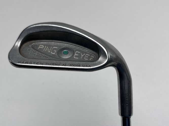 Ping Eye 2 Pitching Wedge PW Green Dot Karsten ZZ-Lite Regular Steel Mens RH