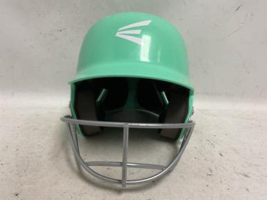 Used Easton ALPHA W/ MASK Batting Helmet w/Mask Turquoise M/L 11855-S000200316