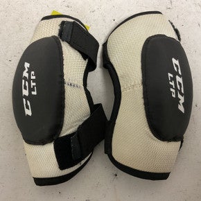 Used CCM LTP Junior Elbow Pads White And Black SM 11855-S000200300