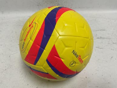 Used Nike ACADEMY/Nike Team Size 5 Soccer Ball Yellow 11855-S000200278