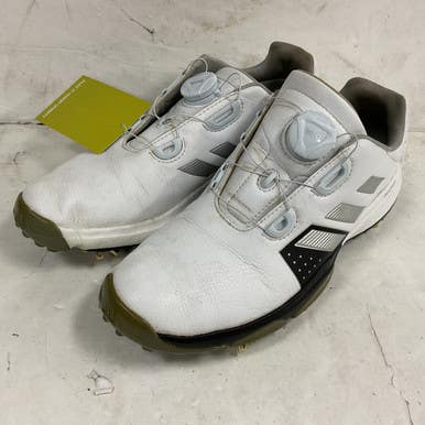 Used Adidas Adipower Boa F33535 Jr Golf Shoes White And Black Junior 06.5 11855-S000200267