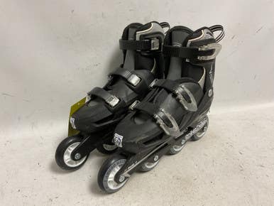 Used RollerDerby V TECH 500 6-9 Senior Rec Fitness Skates Black Adjustable 11855-S000200342