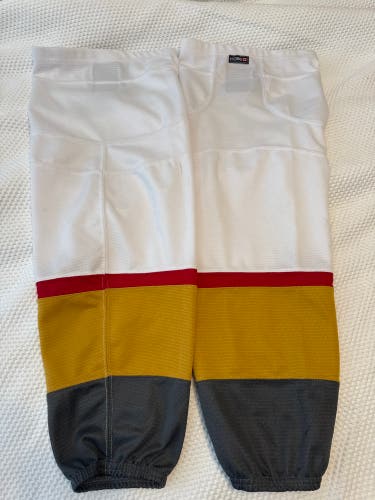 Kobe Vegas Golden Knights hockey socks (Used) Senior 30 Large white/red/gray/gold