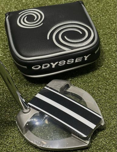 Odyssey Microhinge Marxman Fang Mallet Putter 35" w/ Headcover RH NEW