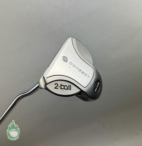Used Left Handed Odyssey White Steel 2-Ball 35.5" Putter Steel Golf Club