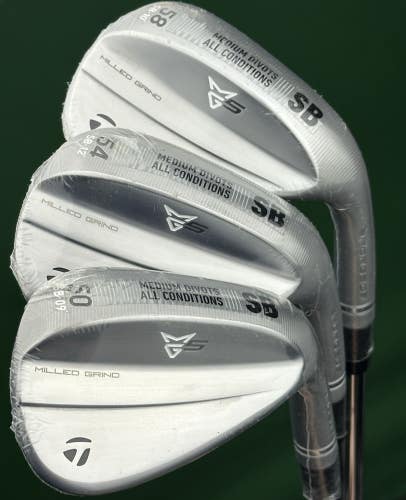 TaylorMade Milled Grind MG5 Wedge Set 50-09*, 54-12*, 58-10* Steel RH NEW!