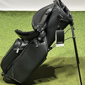 PING 2026 Reserve 254 Leather Stand 4-Way Golf Bag Black NEW