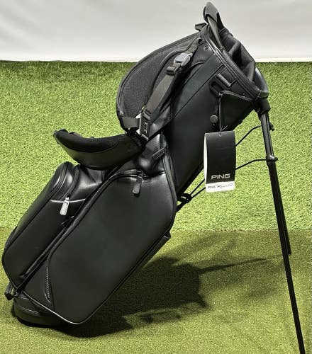 PING 2026 Reserve 254 Leather Stand 4-Way Golf Bag Black NEW