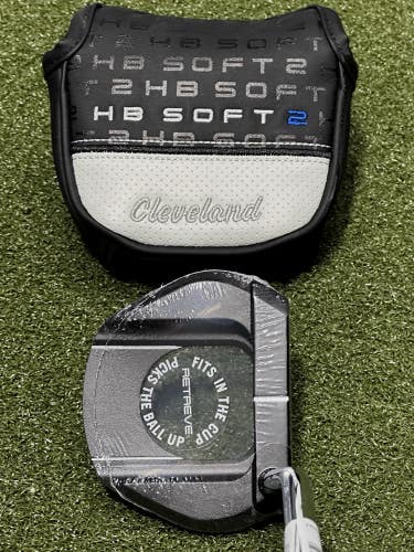 Cleveland HB Soft 2 Black Retreve Putter LEFT Hand w/ All In Shaft 34" LH NEW