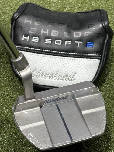 Cleveland HB Soft 2 #10.5P Mallet Putter Right Hand Steel 35" w/ Headcover NEW