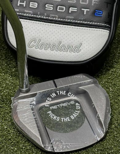 Cleveland HB Soft 2 Retreve Putter Right Hand Steel 35" w/ Headcover NEW