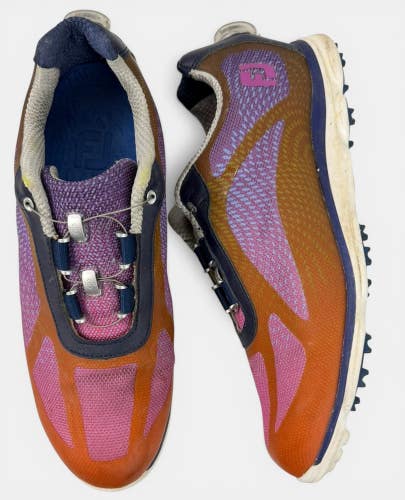 FootJoy FJ Empower Womens 9.5 M BOA Lace System Spikeless Golf Shoes Pink Purple