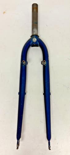 Vintage 1990s Trek Blue CrMo 26" QR Mountain Bike Fork 135mm 1" Threaded Steerer