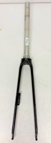 Trek(?) Black Carbon 700C Road Fork 310mm Tapered Aluminum Steerer Tube