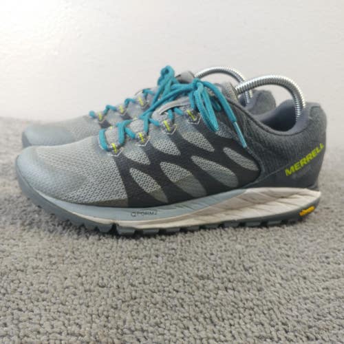 Merrell Antora 2 Womens Size 8.5 Wide Trail Hiking Shoes J067302 Gray Low Top