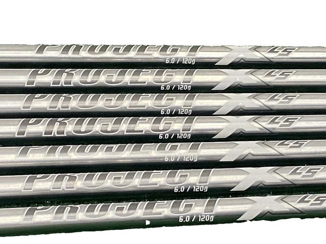 Project X LS 6.0 Stiff Flex 120g .355 Iron Shaft Set 4-PW 5i 37" Nice 360 Grips